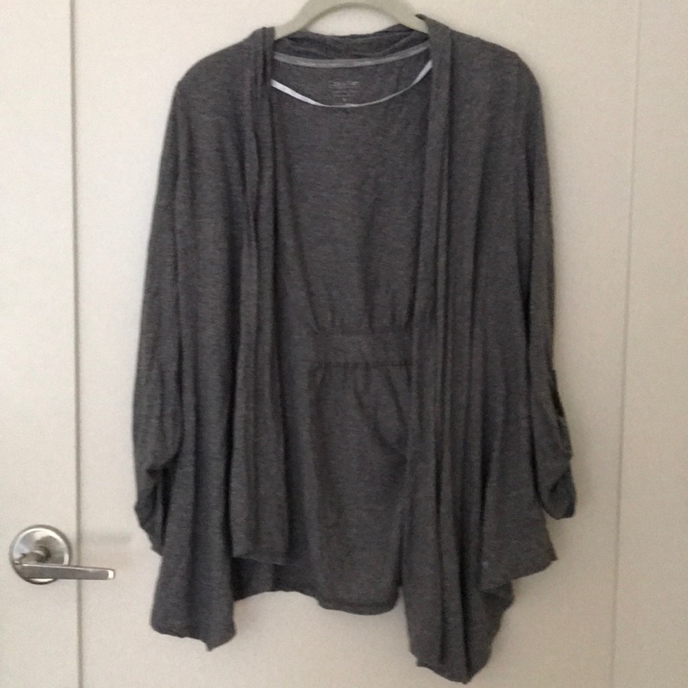 Calvin Klen Gray Cardigan In Great Condition!